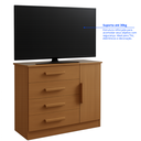 Ver imagem 7 de Cômoda com Sapateira 4 Gavetas e 1 Porta MDF Florença