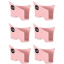 Ver imagem 1 de Kit 6 Suportes Porta Guardanapos de Papel para Mesa Uz Rosa
