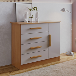Cômoda Florença 4 Gavetas com Sapateira