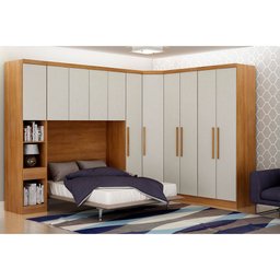 Modulo Aéreo Safira Casal em Mdf com 4 Portas Clic Móveis - 4