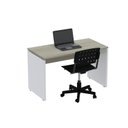 Ver imagem 3 de Escrivaninha Mesa Escritório Retangular 120CMX60CM P25 120cm Nogueira Casablanca e Preto