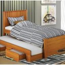 Ver imagem 1 de Cama Solteiro Milano com Auxiliar Cinamomo - Leifer