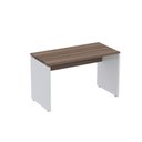Ver imagem 1 de Escrivaninha Mesa Escritório Retangular 120CMX60CM P25 120cm Walnut e Branco Preto