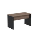 Ver imagem 1 de Escrivaninha Mesa Escritório Retangular 120CMX60CM P25 120cm Walnut e Preto