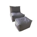 Ver imagem 2 de Kit Pufe Puff e Poltrona de Isopor para Área Externa Square Woodpecker Cinza
