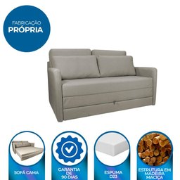Sofá Cama para Sala de Estar Martina New Linho Matrix - Bege - 8