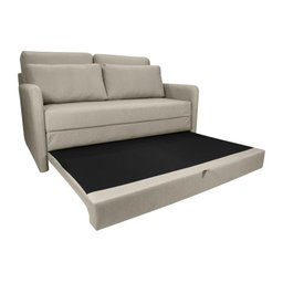 Sofá Cama para Sala de Estar Martina New Linho Matrix - Bege - 4