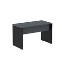 Ver imagem 1 de Escrivaninha Mesa Escritório Retangular 120CMX60CM P25 120cm Grafito e Preto