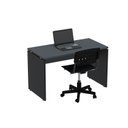 Ver imagem 3 de Escrivaninha Mesa Escritório Retangular 120CMX60CM P25 120cm Grafito e Preto