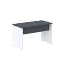 Ver imagem 1 de Escrivaninha Mesa Escritório Retangular 120CMX60CM P25 120cm Grafito e Branco Preto