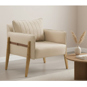 Ver imagem 1 de Poltrona Decorativa para Sala de Estar Orion Linho