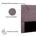Ver imagem 3 de Cabeceira King 1,95m Esmeralda Veludo - Pallazio