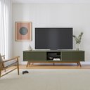 Ver imagem 2 de Rack para TV até 75 Polegadas com Ripado Pés Madeira Maciça Fortaleza