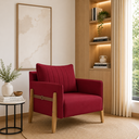 Ver imagem 1 de Poltrona Decorativa para Sala de Estar Orion Vermelho