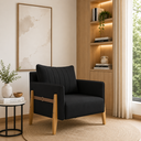 Ver imagem 1 de Poltrona Decorativa para Sala de Estar Orion Preto