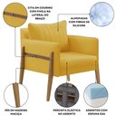 Ver imagem 2 de Poltrona Decorativa para Sala de Estar Orion