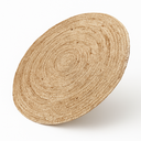Ver mais imagens de Tapete Redondo de Juta Natural 90 cm Bege Fibra 100% Natural para Sala Quarto Entrada Varanda