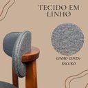 Ver imagem 7 de Kit Mesa Redonda 90cm Freijó 4 Poltronas Linho Sofisticado