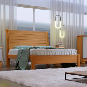 Cama Casal Jaspe 100% Mdf Plus