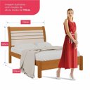 Ver imagem 3 de Cama Casal 100% MDF Plus 125cm x 150cm Jaspe Marrom/Cinamomo/Off White