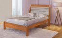 Ver imagem 1 de Cama Casal 100% MDF Plus 125cm x 150cm Jaspe Marrom/Cinamomo/Off White