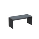 Ver imagem 1 de Escrivaninha Mesa Escritório Diretor PE40 120cm Cinza e Preto