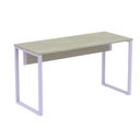 Ver imagem 1 de Mesa de Trabalho Retangular P25 Tub Contemporânea sem Gavetas 170cm Bege Lilás Pandin Móveis