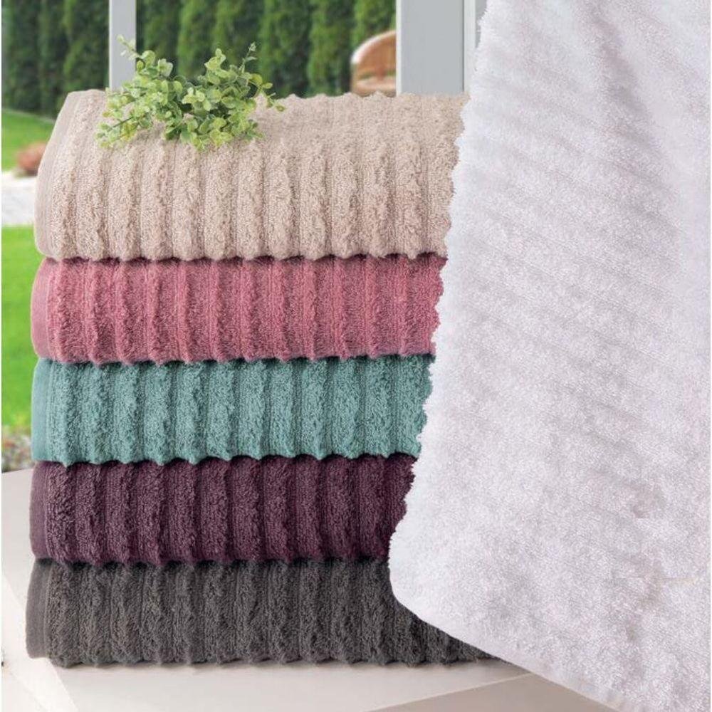 Kit 4 Toalhas Super Banho Gigante Alta Absorção - Ocean - Variadas - 3