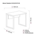 Ver imagem 7 de Conjunto 4 Peças 2 Prateleiras 1 Mesa 1 Gaveteiro P25 Grafito Preto