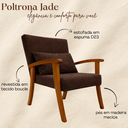 Ver imagem 4 de Kit 2 Poltrona Jade Boucle Almofada Estofada Sala de Estar Moderna Decorativa:olivia