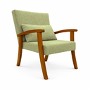 Ver imagem 3 de Kit 2 Poltrona Jade Boucle Almofada Estofada Sala de Estar Moderna Decorativa:olivia