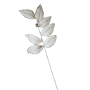 Ver imagem 2 de Galho Decorativo Veludo Branco 65cm