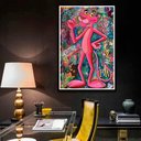 Ver mais imagens de Quadro Pantera Cor de Rosa:150x100/BRANCA
