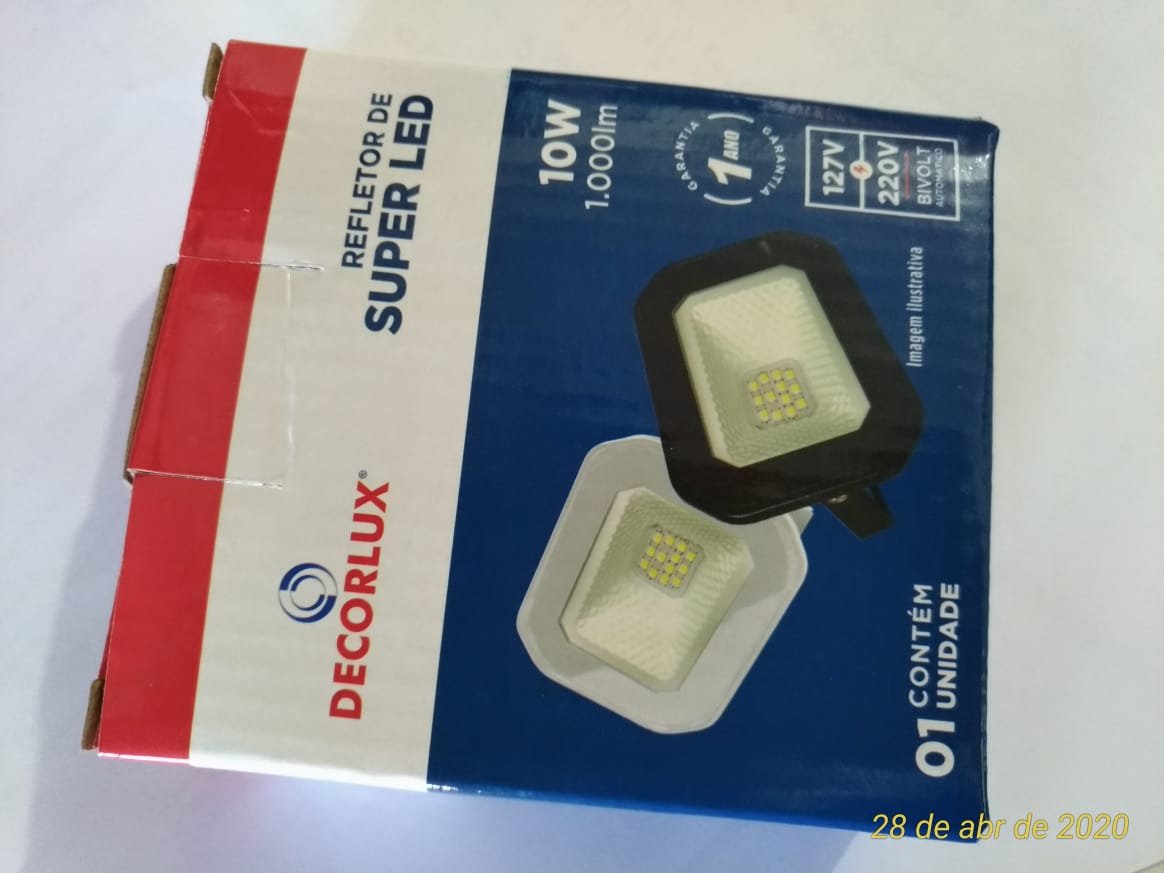 Pct 05 Refletor LED 10W Holofote para Jardim Decoração 1000 Lm Luz Verde - Branco - 2