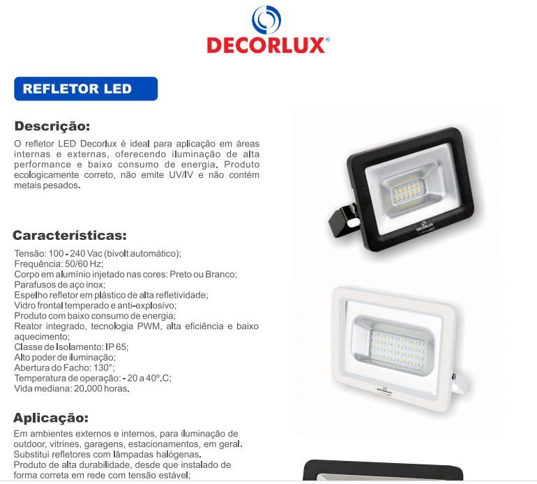 Pct 05 Refletor LED 10W Holofote para Jardim Decoração 1000 Lm Luz Verde - Branco - 3
