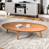  Mesa de Centro em MDF Oval Orgânico Laminada 100x45cm Londres - 2