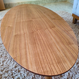 Mesa de Centro Oval Orgânico Laminada 100x45cm Londres - 5