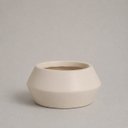 Ver imagem 1 de Cachepot Sollievo Pequeno Vaso Decorativo de Cerâmica para Sala e Mesa Off White