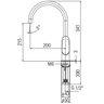 Monocomando para Cozinha de Mesa Bica Alta com Arejador Articulado Riviera Celite - 2