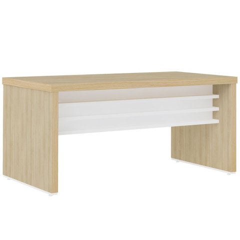 Mesa para Escritório e Home Office Atria Executiva 158 Cm A02 Carvalho Branco - Lyam Decor