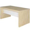 Ver imagem 3 de Mesa para Escritório e Home Office Atria Executiva 158 Cm A02 Carvalho Branco - Lyam Decor