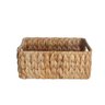 Kit 3 Cestos Organizadores Retangulares com Alças de Palha Fibra Natural - Oikos - 2