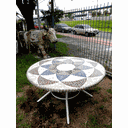 Ver imagem 1 de Mesa em Mosaico Mandala Indiana Ii - Somente o Tampo 90cm