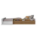 Ver mais imagens de Cama Montessoriana Infantil com Nicho e Rampa CA030 Branco/Mel Yescasa