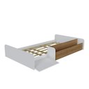 Ver imagem 2 de Cama Montessoriana Infantil com Nicho e Rampa CA030 Branco/Mel Yescasa