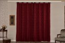 Ver imagem 1 de cortina sala jacquard tecido semi blackout bordo 4,00x2,80