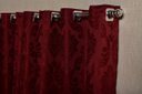 Ver imagem 2 de cortina sala jacquard tecido semi blackout bordo 4,00x2,80