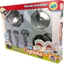 Ver imagem 2 de Kit Panelinha Cozinha Inox Escorredor Infantil 890-2 - Braskit
