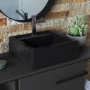 Ver imagem 6 de Gabinete Suspenso para Banheiro 80cm P1019 com Cuba Ametista Preto/Grafite