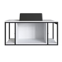 Ver imagem 3 de Gabinete Suspenso para Banheiro 80cm P1019 com Cuba Ametista Branco/Preto